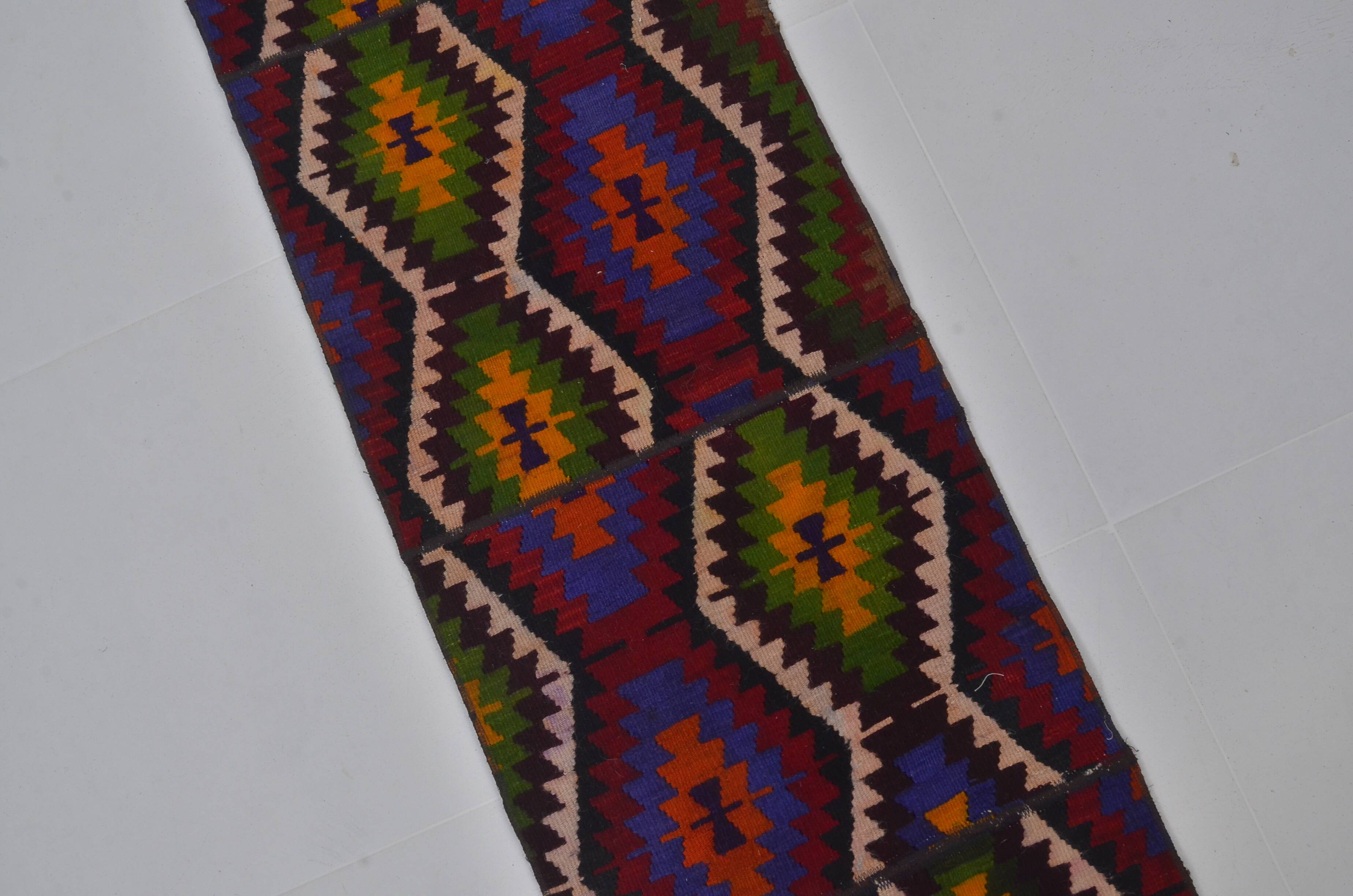 extra Long Vintage Oushak Kilim Rug sku 3759