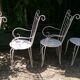 Set of 4 armchairs of garden furniture large files 40s