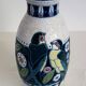 Vase art nouveau céramique émaillée par Amphora, Bohème, 1920