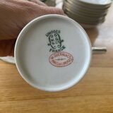 Coffee service 11 cups 12 saucers manufacture w. guerin et cie, paris