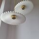 Duo de suspensions en opaline blanche