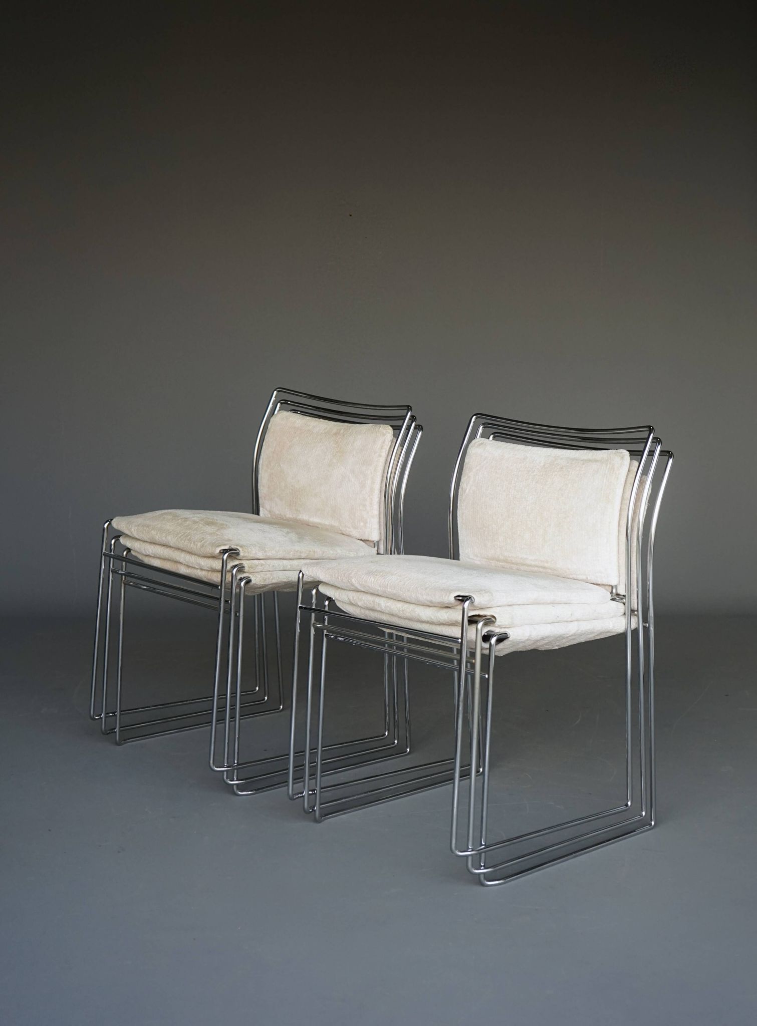Set of 6 Tulu Dining Chairs by Kazuhide Takahama for Gavina. Italy 1960s
