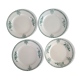 4 dessert plates in Saint Amand iron earth