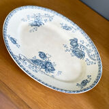 Plat ovale Terre de Fer Sarreguemines Royat