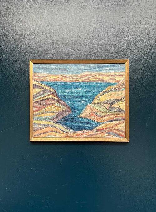 Original Swedish Oil on Canvas – “Sea View” by Alvar Andersson – Signed