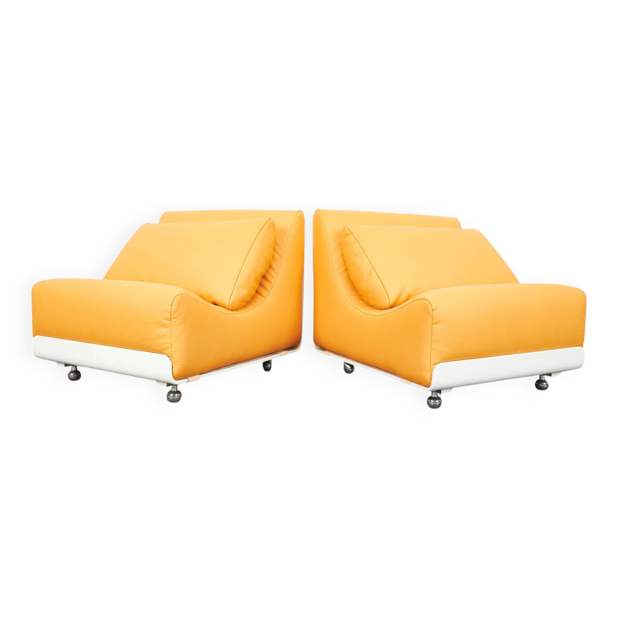 Space Age Orbis lounge chairs by Luigi Colani for CORE 1970s