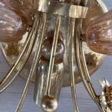 Large Single Pink Murano Flower Sconce 1980’s