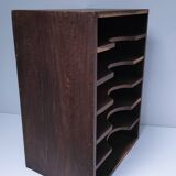 vintage patinated solid wood shelf