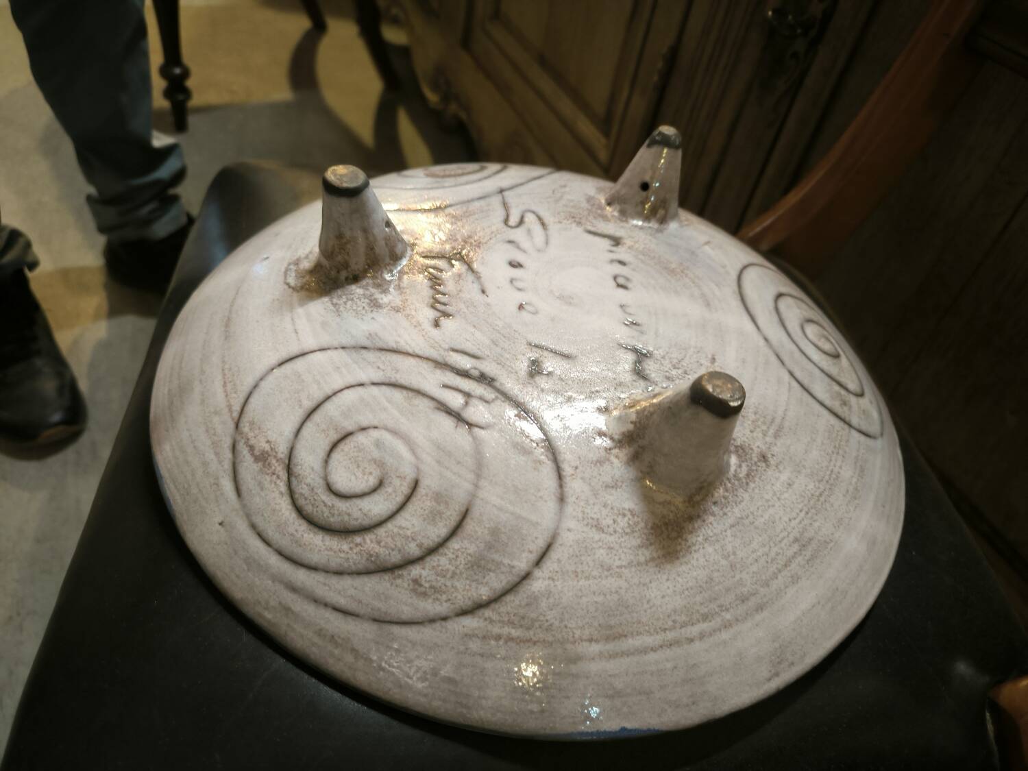 Deep ceramic dish by Harry SÉGÉLA 1977