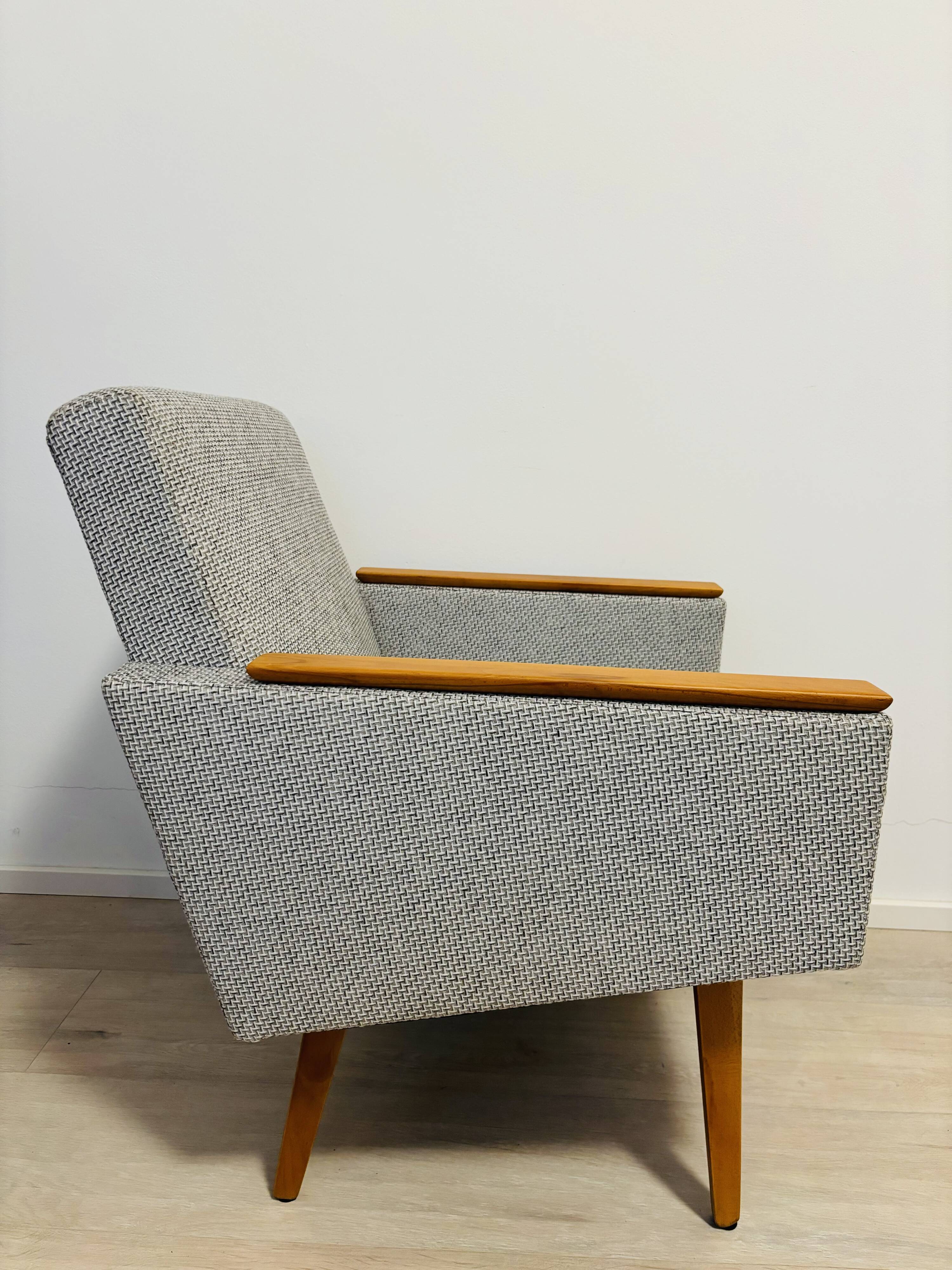 Vintage Grey Armchair from Czekoslovakia 1970’s