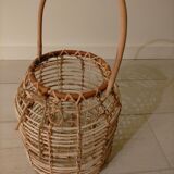 Wicker candle lantern
