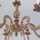 Genuine bronze lustre Lucien Gau Paris 6 lights 1960s