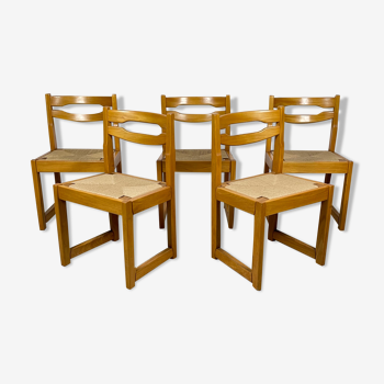 Set of 5 chairs house revived in elm