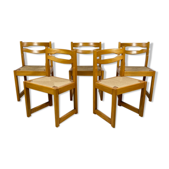 Set of 5 chairs house revived in elm