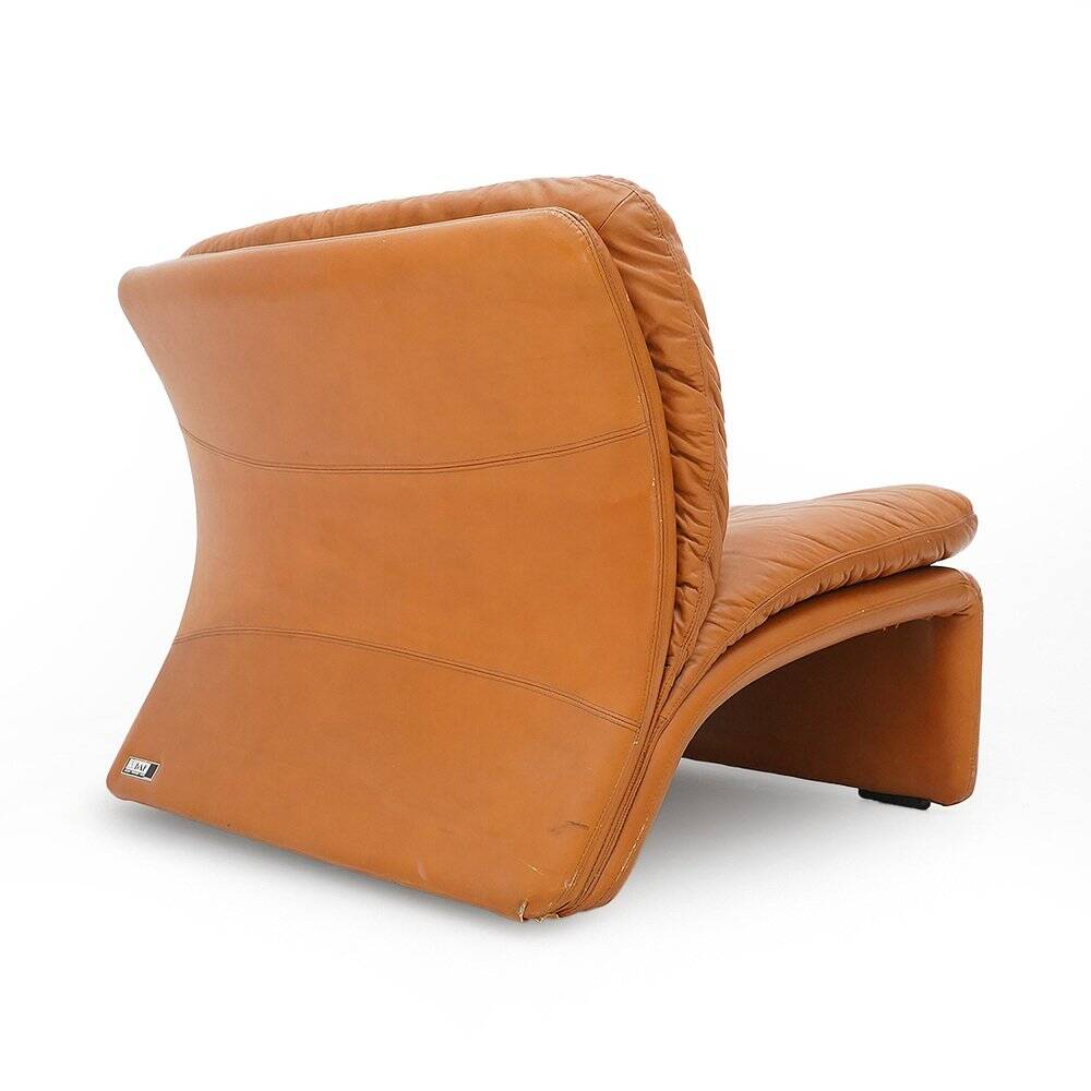 Leather armchair Selene by Adalberto Caraceni for B&T, 1970s