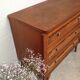 Vintage wooden and rattan dresser
