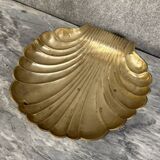 Very large centerpiece in gilded bronze representing a shell