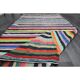 Vintage Turkish Oushak handmade wool cotton beige kilim runner 148x276