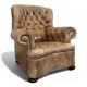 Windsor leather armchair