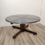 Vintage coffee table in resin and rosewood around 1960