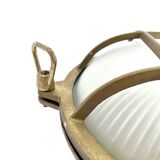 Marine decorative wall light in solid brass
