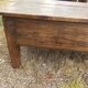 Rustic solid oak coffee table farmhouse initials J C