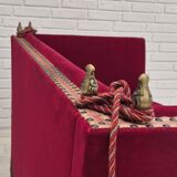 1960s, Danish velour 2 seater drop arm sofa, velour, original condition.