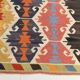 8x12 Kilim Red & Navy Blue Persian Kilim Rug, 255x376Cm