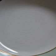 12 assiettes creuses vertes "l'amandinoise"