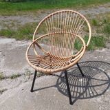 Rattan armchair