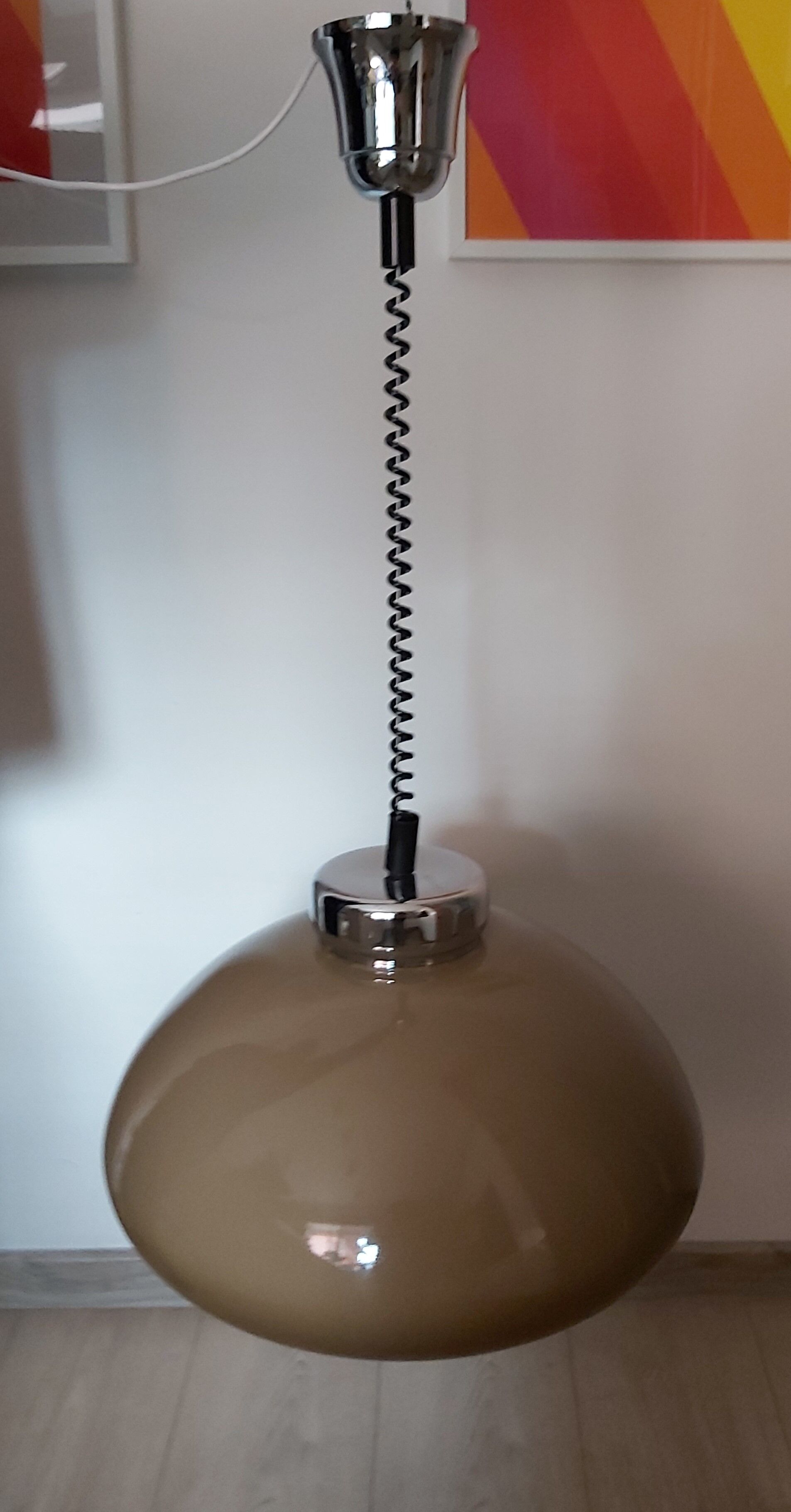 Hanging lamp, designed by Harvey Guzzini, Yugoslavia, 1970s