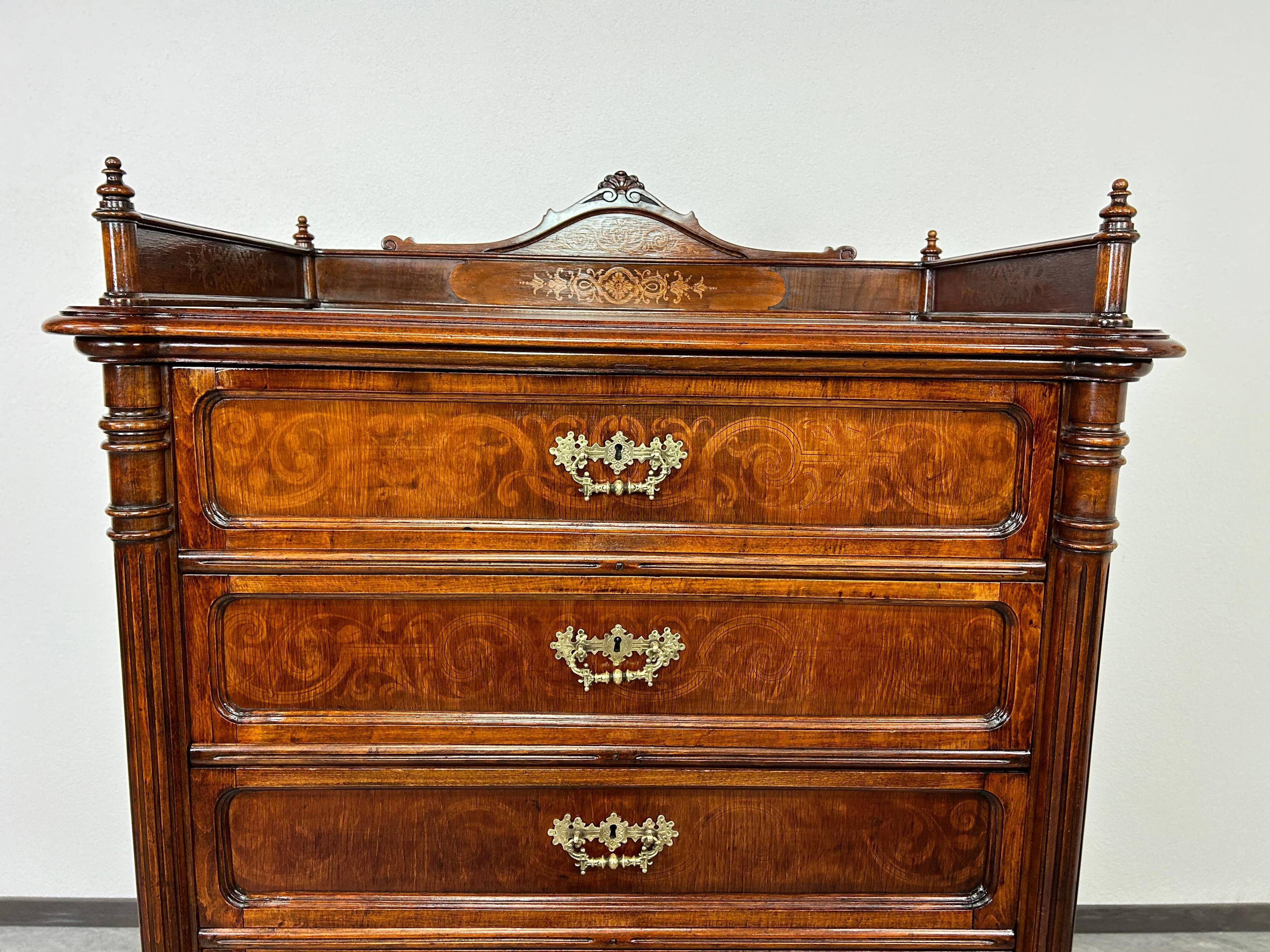 Art Nouveau chest of drawers by Jacob & Josef Kohn