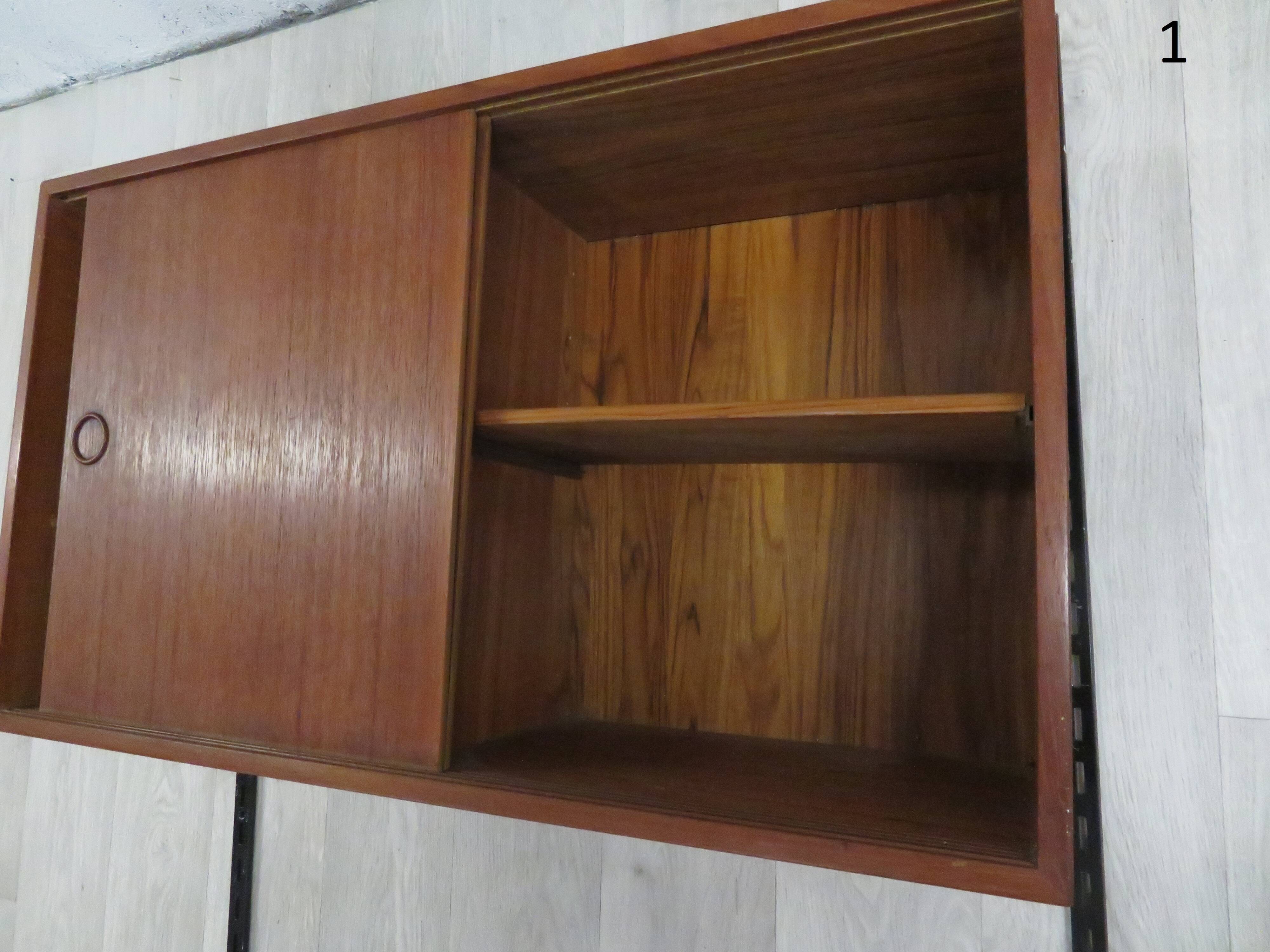 Kai Kristiansen vintage teak shelf modular system for FM Mobler