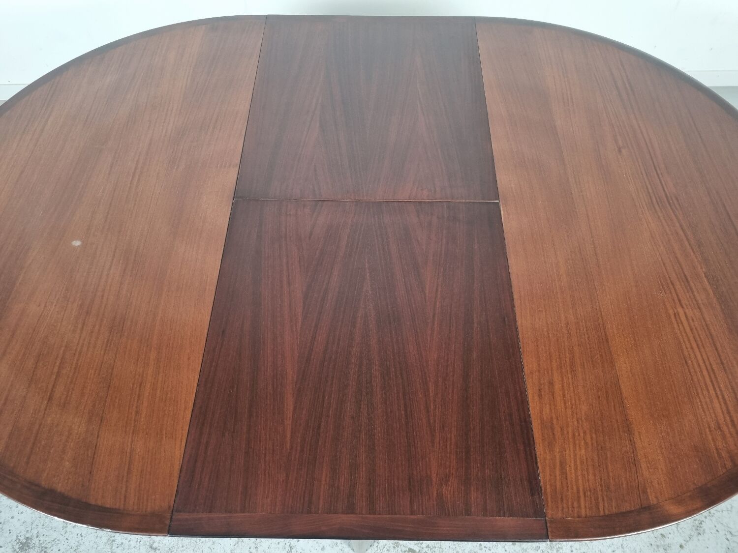 Lubke round rosewood dining table, 60s