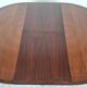 Lubke round rosewood dining table, 60s