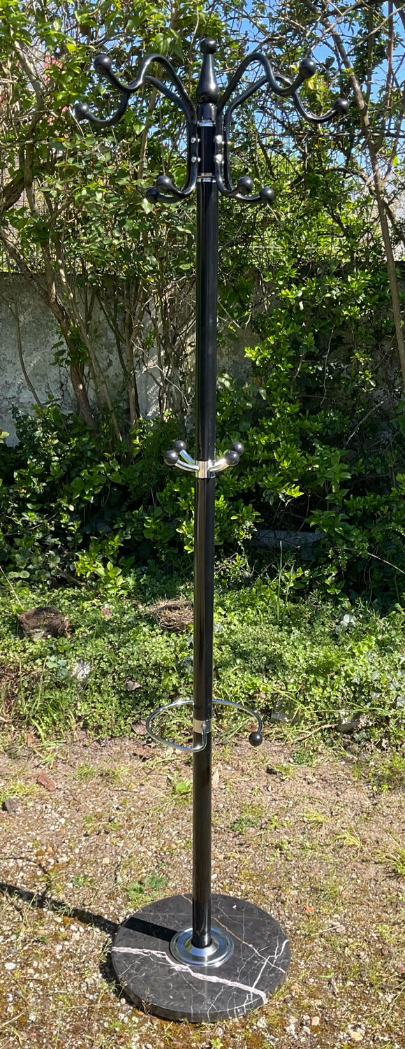 Vintage 1980s freestanding coat rack