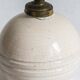 White crackled ceramic lamp base, 1930s