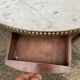 Table basse bouillotte de style Louis XVI en bois des années 1960/70