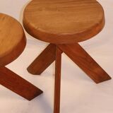 Pierre Chapo's pair of S31 stools