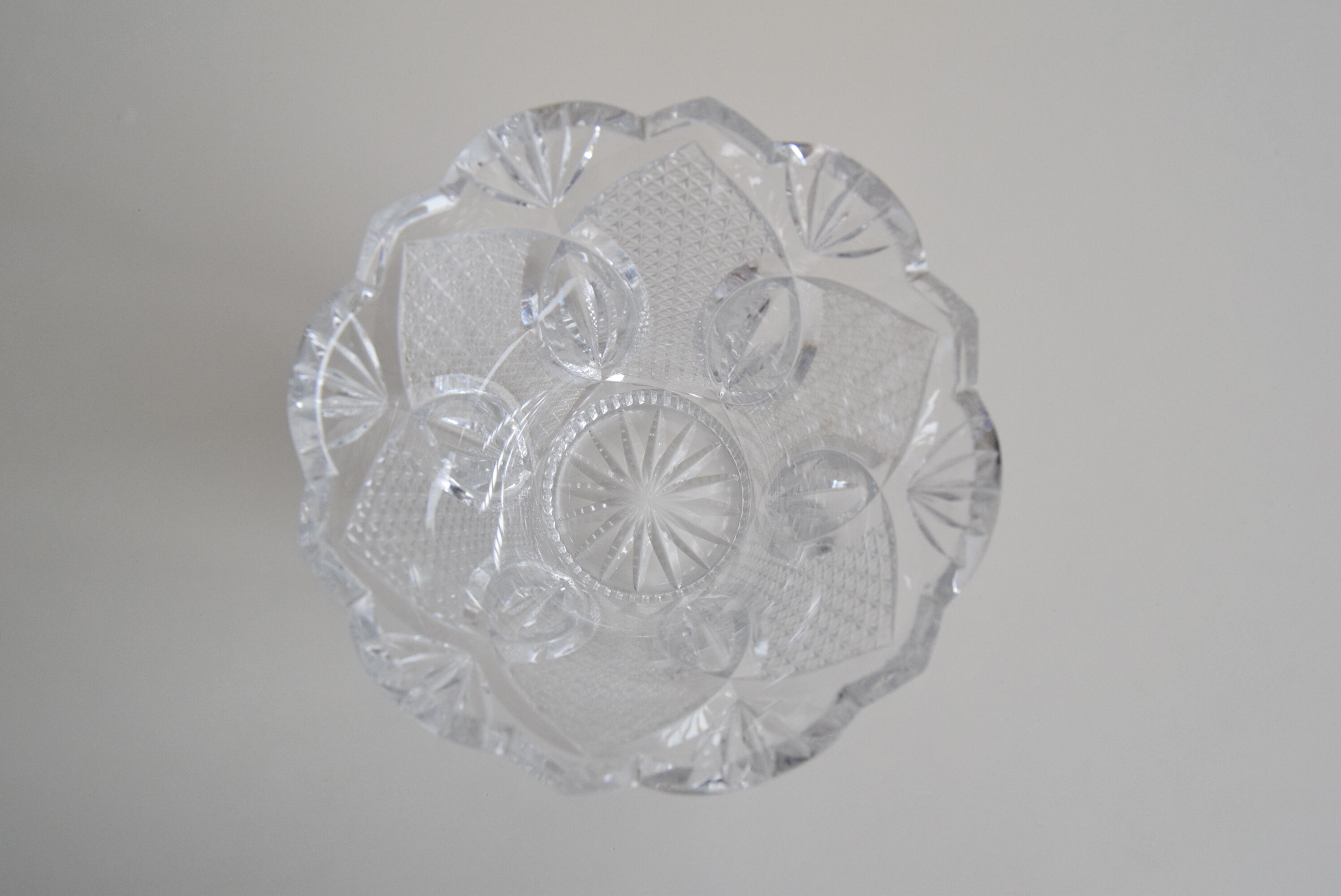 Crystal vase Novy Bor 1960s