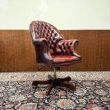 English Springvale Chesterfield Office Chair Oxlbood