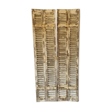Paire de volets persiennes anciens en bois