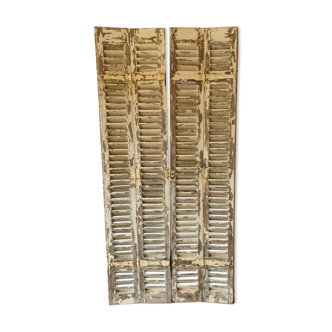 Pair of old wooden shutters