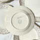 Villeroy & Boch dessert service in white porcelain golden flowers