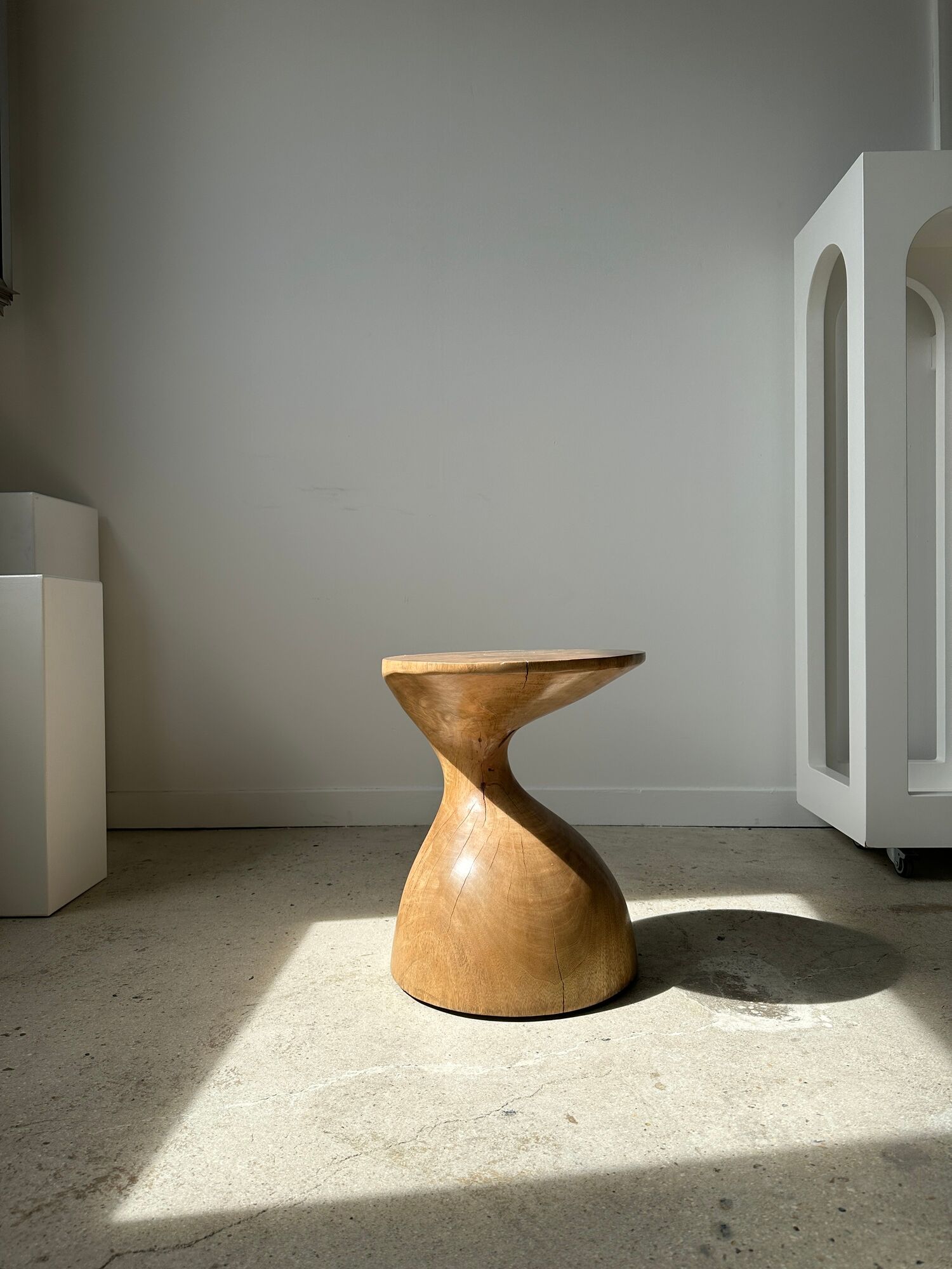 Solid wood sofa end