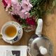 Lot de 6 tasses à thé anglaises  en porcelaine fleuri