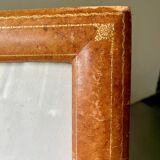 Cuir ancien avec dorure dimensions du cadre 31 cm x 25 cm