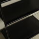 Postmodern freestanding perforated steel shelving unit 1980s