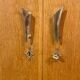 Vintage wardrobe with compass feet