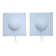 Pair of Large Midcentury Wall Lamps Ikea Design Cecilia Johansson, Sweden, 1980s